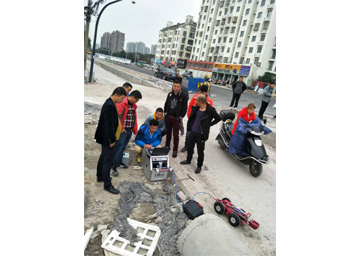 水上物探勘察、管道CCTV機器人施工現(xiàn)場照片